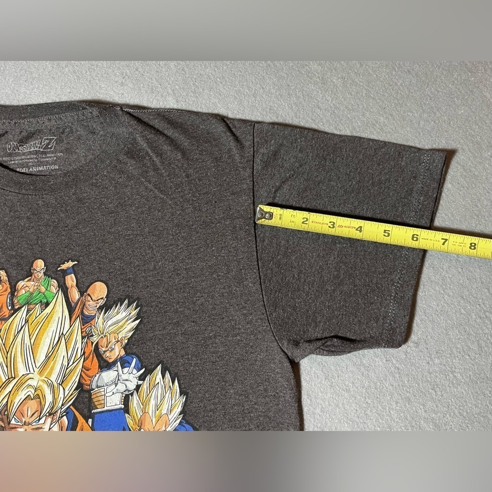 Dragon Ball Z Team Awesome T-shirt Gray Size XL Short Sleeve - Picture 5 of 6